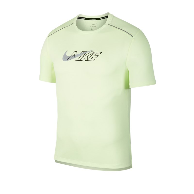 Nike Dri-FIT Miler Running Shirt kurzarm Gelb F702 - gelb