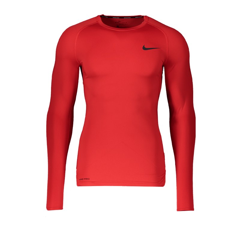 Nike Pro Langarmshirt Rot F657 - rot