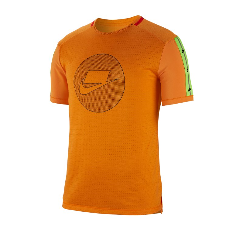 Nike Wild Running Shirt kurzarm Orange F886 - orange