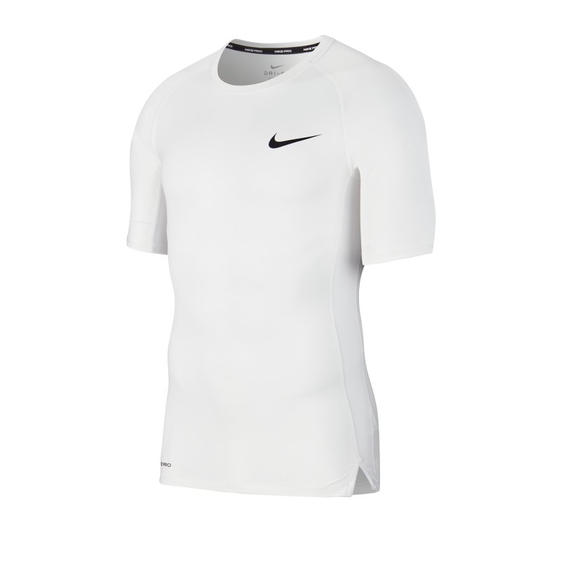 Nike Pro Trainingsshirt kurzarm Weiss F100 - weiss