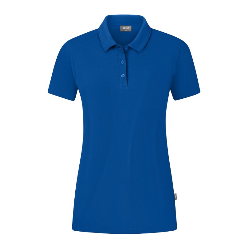 JAKO Organic Stretch Polo Shirt Damen Blau F400 - blau