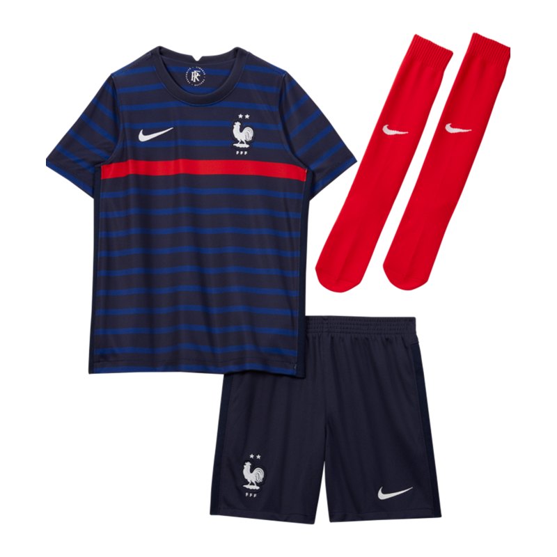 Nike Frankreich Mini Kit Home EM 2021 F498 - blau