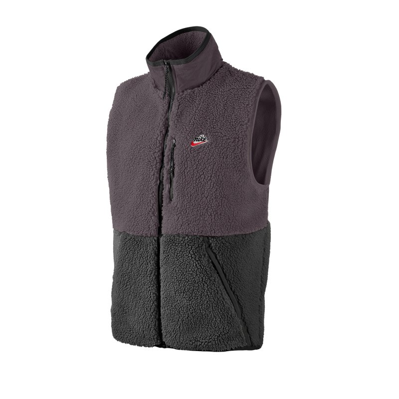 Nike Sherpa-Fleece Winter Vest Weste Grau F045 - grau