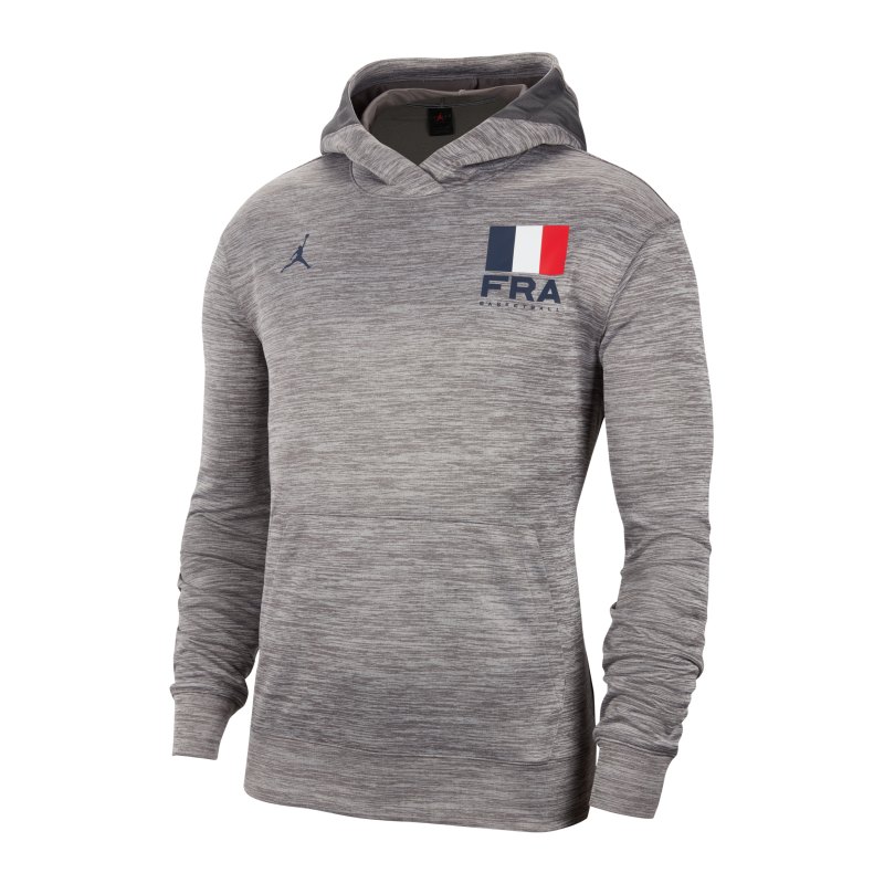 Nike Frankreich Kapuzensweatshirt Basketball F063 - schwarz