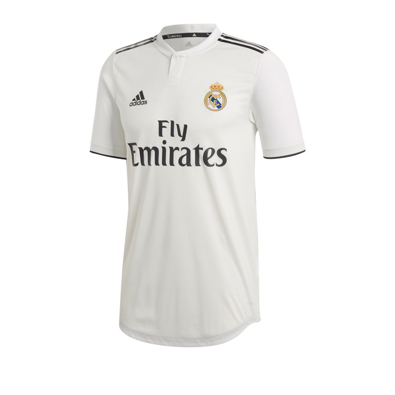 adidas Real Madrid Auth. Trikot Home 18/19 Weiss - weiss