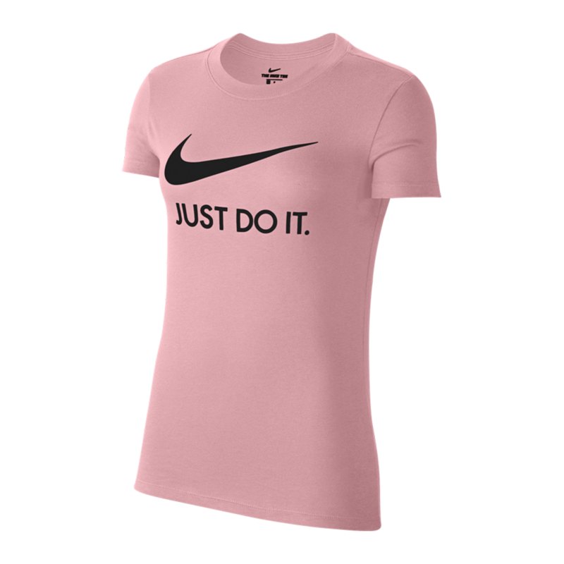 Nike JDI Print T-Shirt Damen Pink Schwarz F630 - pink