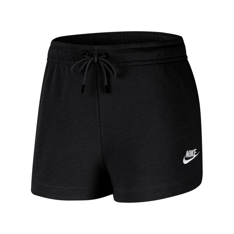 Nike Essential Short Damen Schwarz Weiss F010 - schwarz
