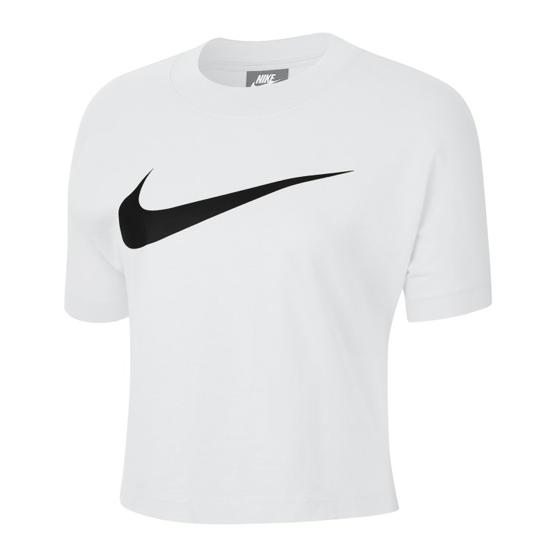 Nike Swoosh T-Shirt Damen Weiss F100 - weiss