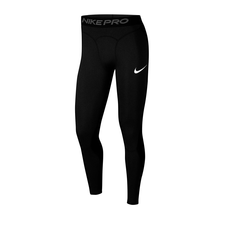 Nike Pro Breathe Tights Hose lang Schwarz F010 - schwarz