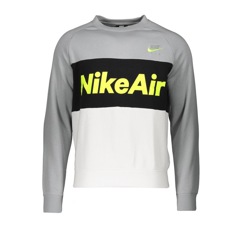 Nike Air Fleece Crew Sweatshirt Grau F077 - grau