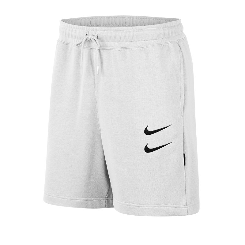 Nike Swoosh French Terry Shorts Weiss F100 - weiss