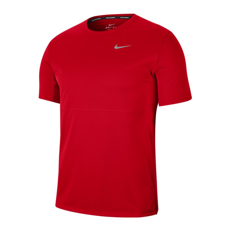 Nike Breathe T-Shirt Running Rot F657 - rot