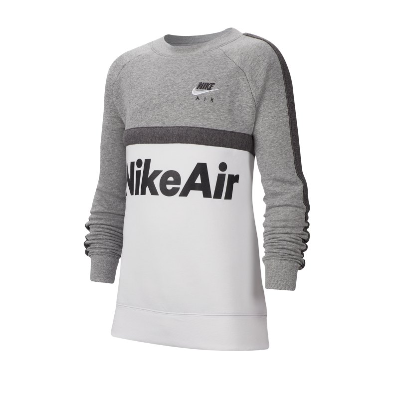 Nike Air Crew Sweatshirt Kids Grau F063 - grau