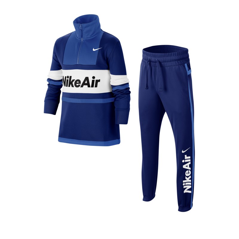 Nike Air Tracksuit Trainingsanzug Kids Blau F455 - blau