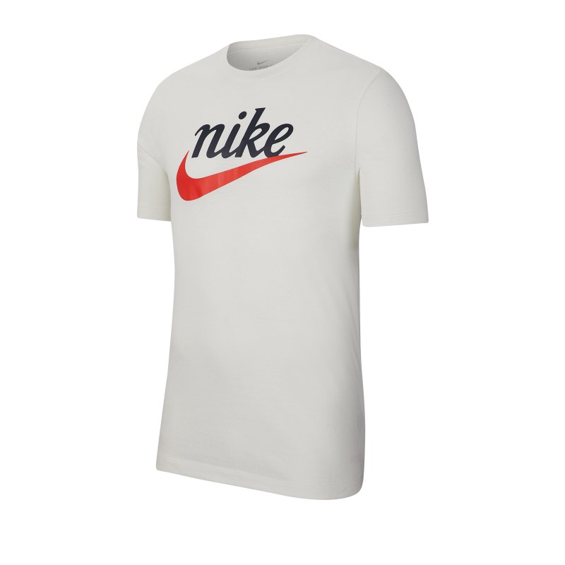 Nike Heritage Logo T-Shirt Weiss F133 - weiss