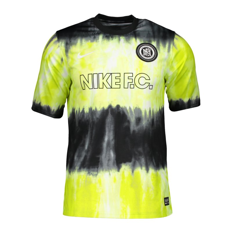 Nike F.C. T-Shirt Schwarz Grün F010 - schwarz