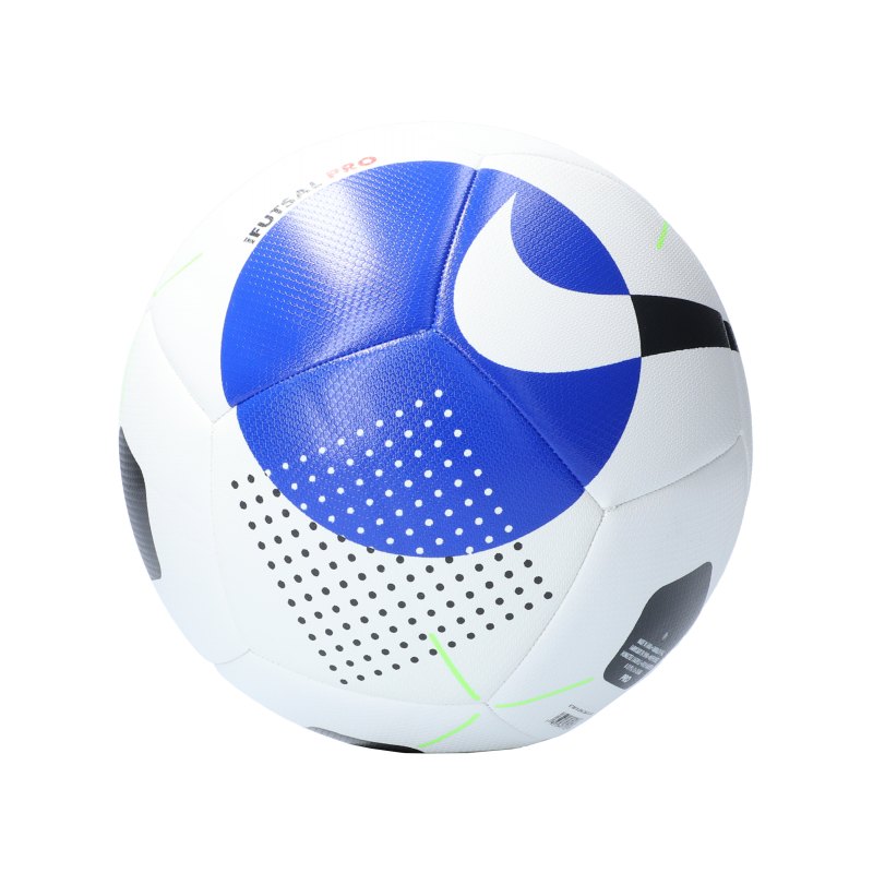 Nike Pro PROMO Futsalball Weiss Blau F100 - weiss