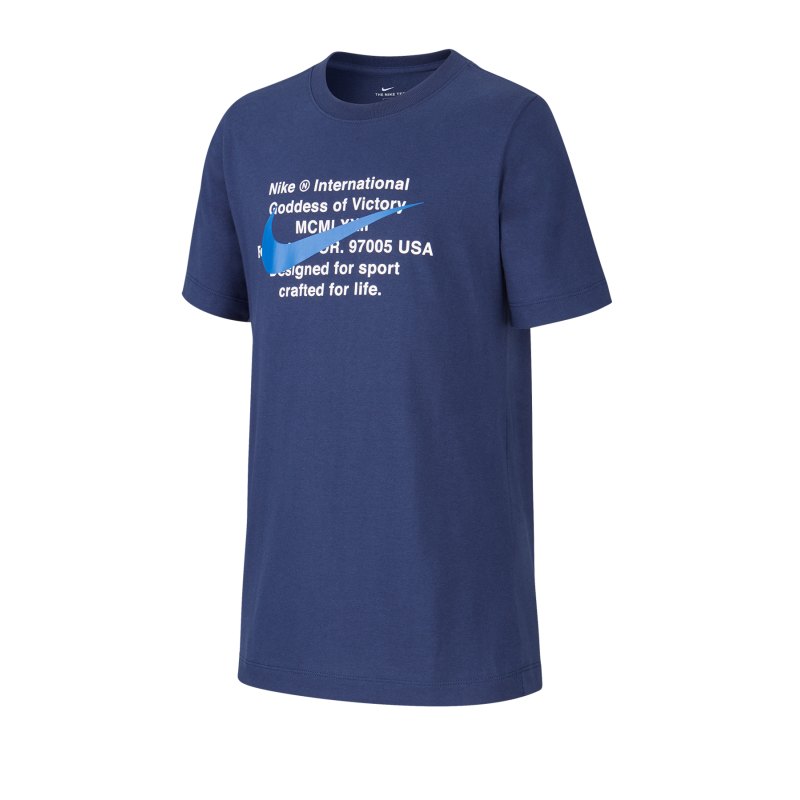 Nike T-Shirt Kids Blau F410 - blau