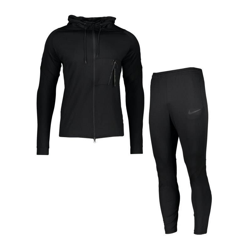 Nike Dry Strike Trainingsanzug Schwarz F011 - schwarz