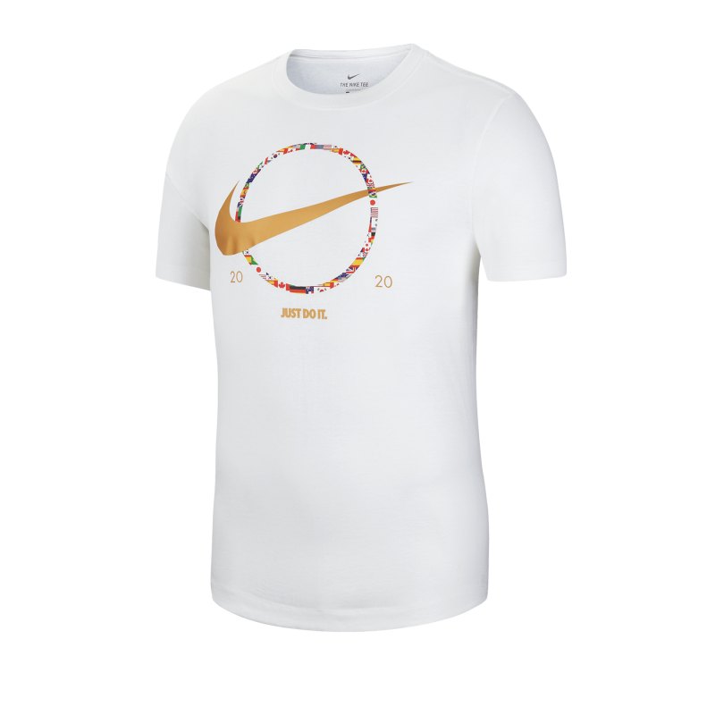 Nike Swoosh Preheat Tee T-Shirt Weiss F100 - weiss