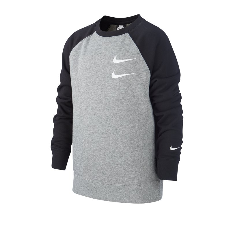 Nike Swoosh Crew Sweatshirt Kids Grau F091 - grau