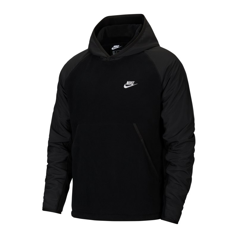 Nike Fleece Winter Hoody Schwarz F010 - schwarz