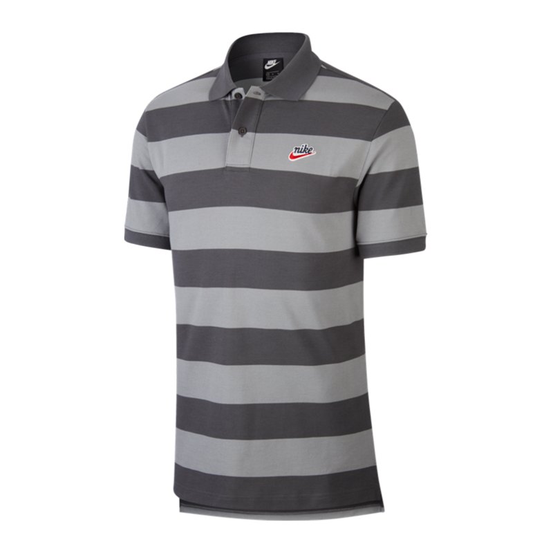Nike Stripe Poloshirt Grau F068 - grau