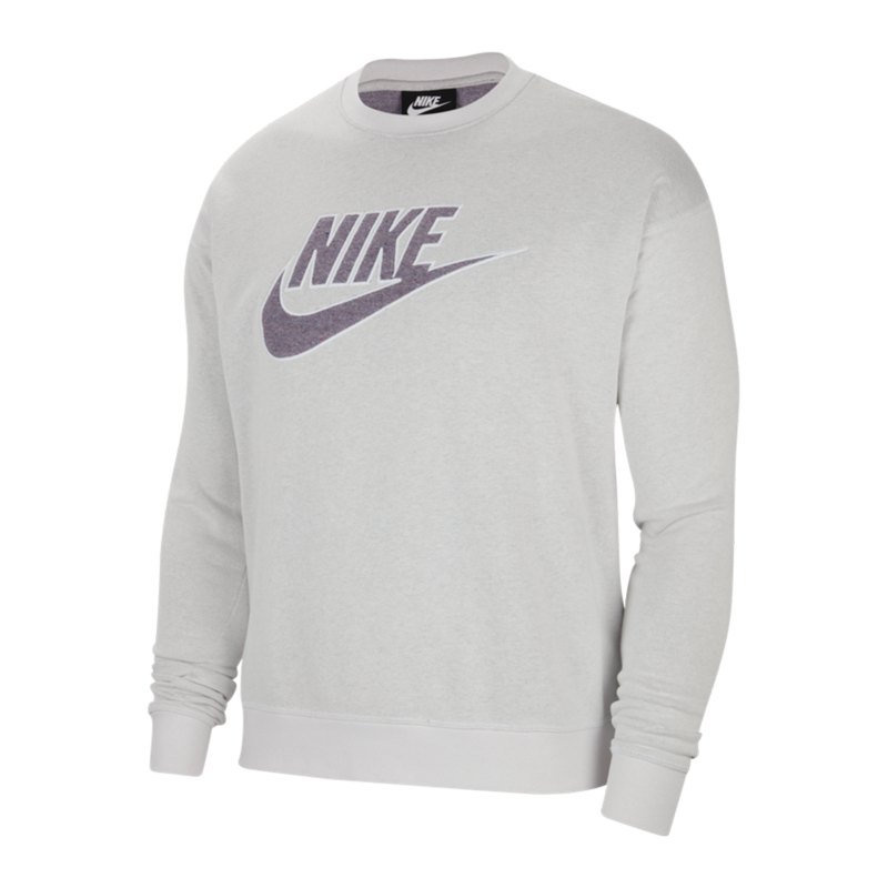 Nike Essentials Grid-Graphic Sweatshirt Grau F910 - grau