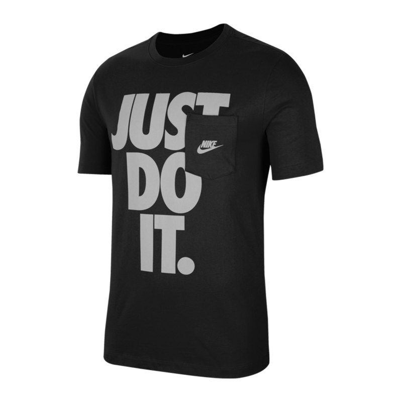 Nike Just Do It Pocket T-Shirt Schwarz F010 - schwarz