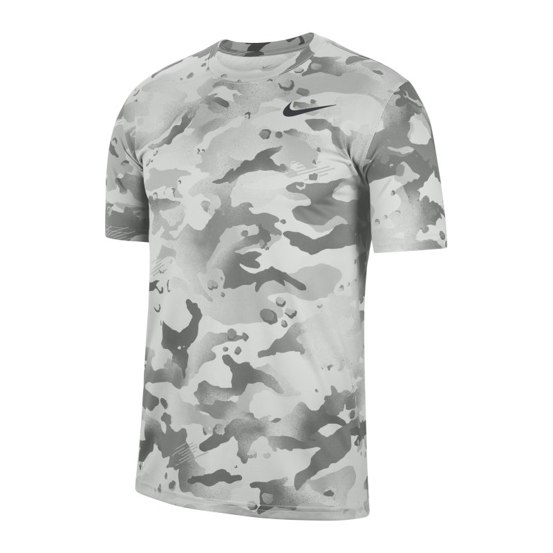 Nike Dry Camo AOP T-Shirt Grau Weiss F084 - grau