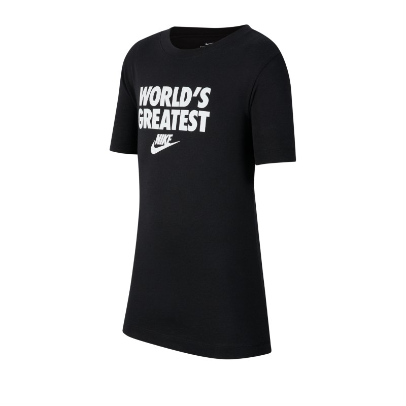 Nike Worlds Greatest Tee T-Shirt Kids Schwarz F010 - schwarz