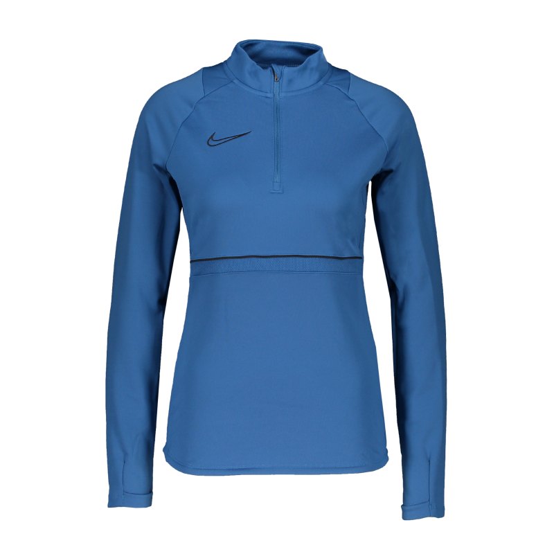 Nike Academy 21 Drill Top Damen Blau Schwarz F407 - blau