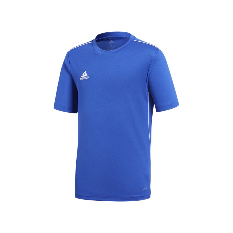 adidas Core 18 Trainingsshirt Kids Blau Weiss - blau