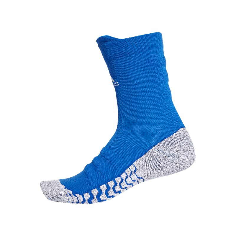adidas Alpha Skin Traxion Cush Crew Socken Blau - blau