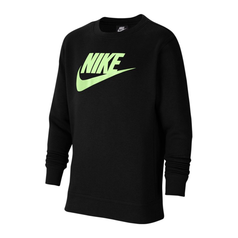 Nike Club Sweatshirt Kids Schwarz F013 - schwarz