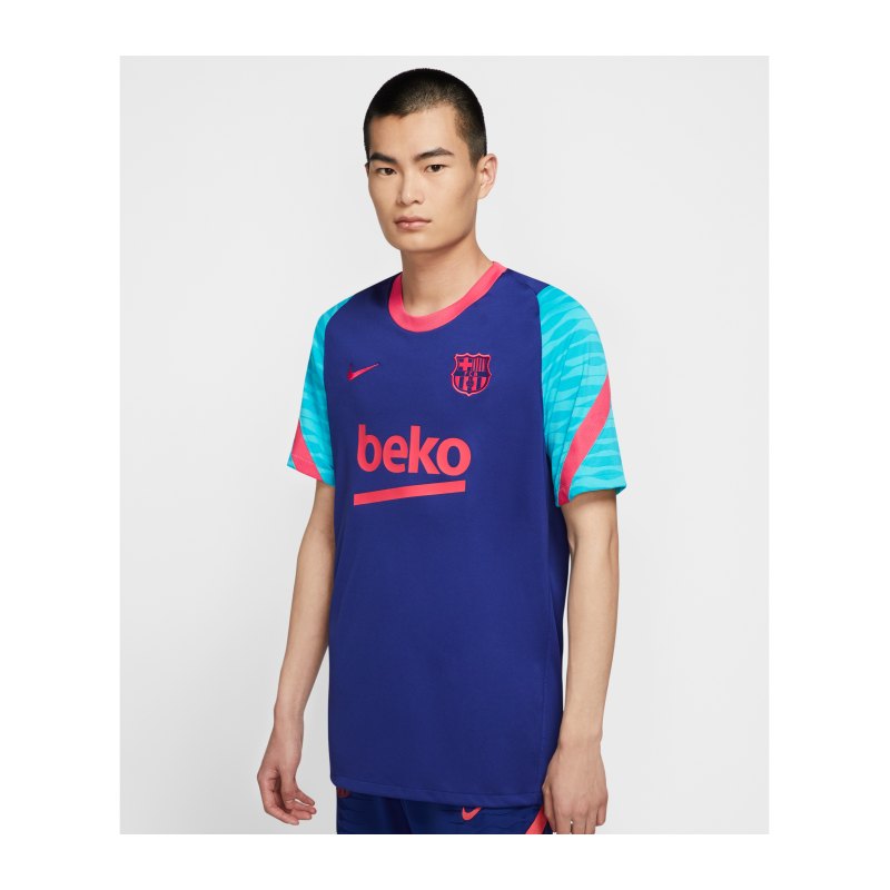 Nike FC Barcelona Strike T-Shirt Blau F456 - blau