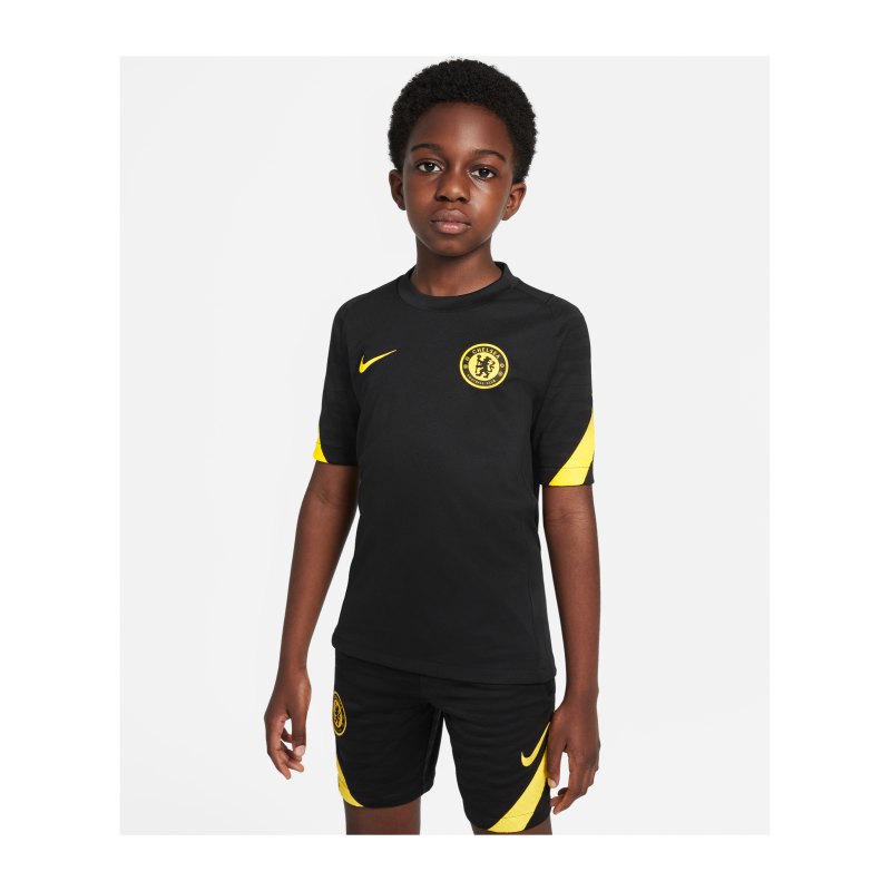 Nike FC Chelsea London Trainingsshirt Kids Schwarz F011 - schwarz
