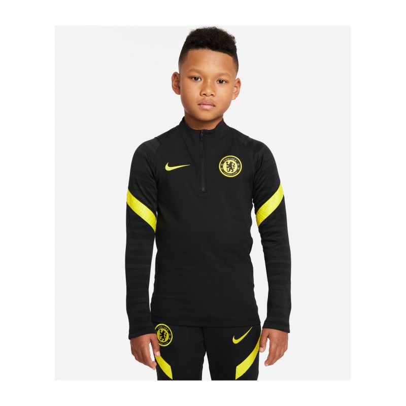 Nike FC Chelsea London Drill Top Kids Schwarz F011 - schwarz