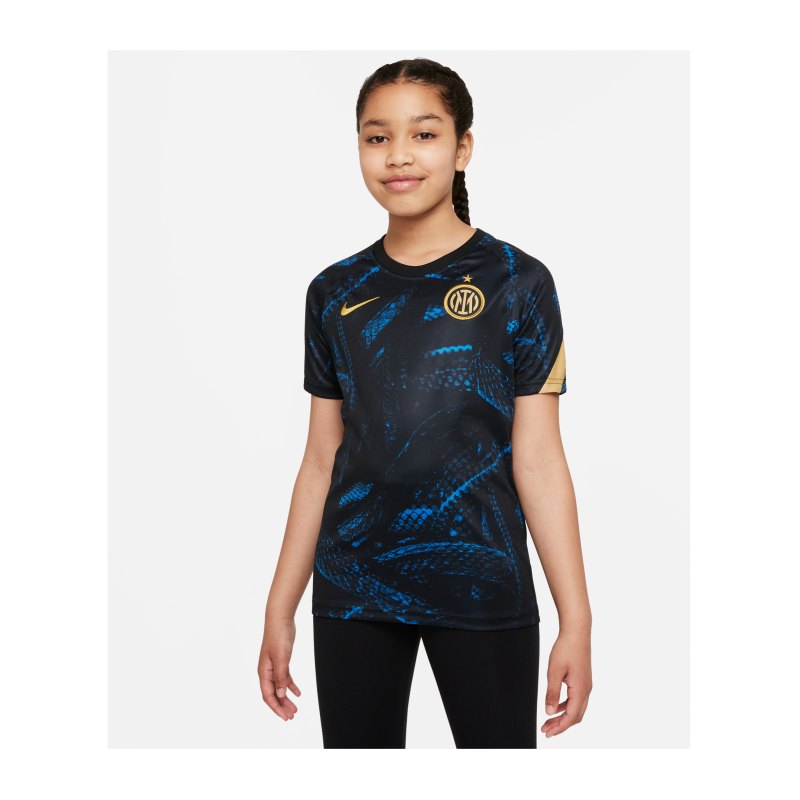 Nike Inter Mailand Prematch Shirt 2021/2022 Kids F414 - blau
