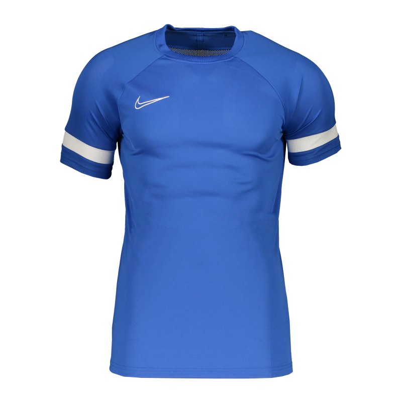 Nike Academy 21 T-Shirt Blau Weiss F480 - blau