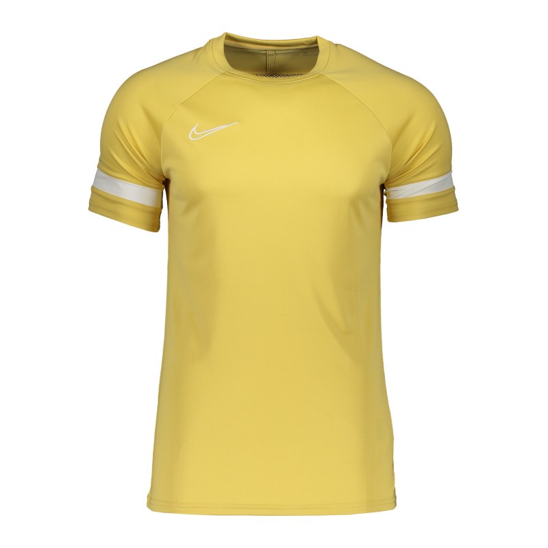 Nike Academy 21 T-Shirt Gold Weiss F700 - gold