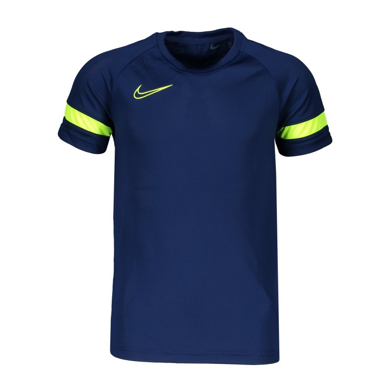 Nike Academy 21 T-Shirt Kids Blau Gelb F492 - blau