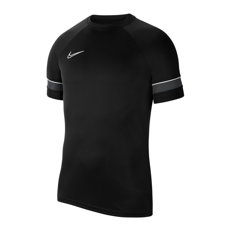 Nike Academy 21 T-Shirt Kids Schwarz Weiss F014 - schwarz
