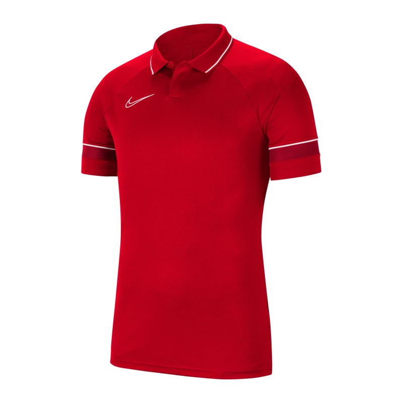 Nike Academy 21 Poloshirt Rot F657 - rot