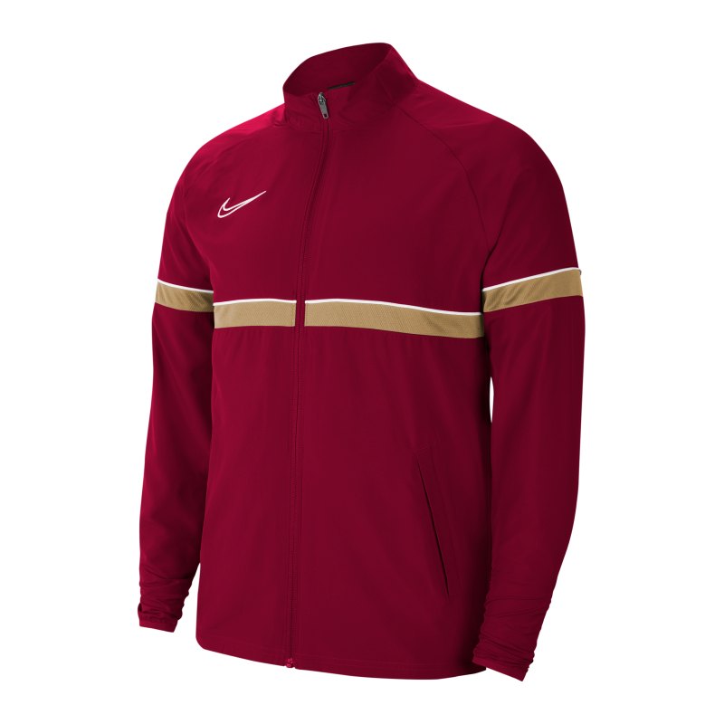 Nike Academy 21 Woven Trainingsjacke Rot F677 - rot