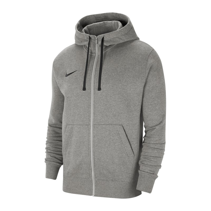Nike Park 20 Fleece Kapuzenjacke Grau Schwarz F063 - grau