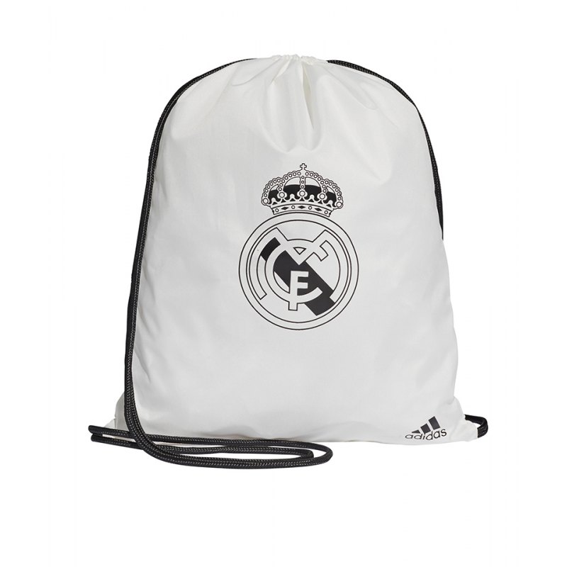 adidas Real Madrid Gymback Turnbeutel Weiss - weiss