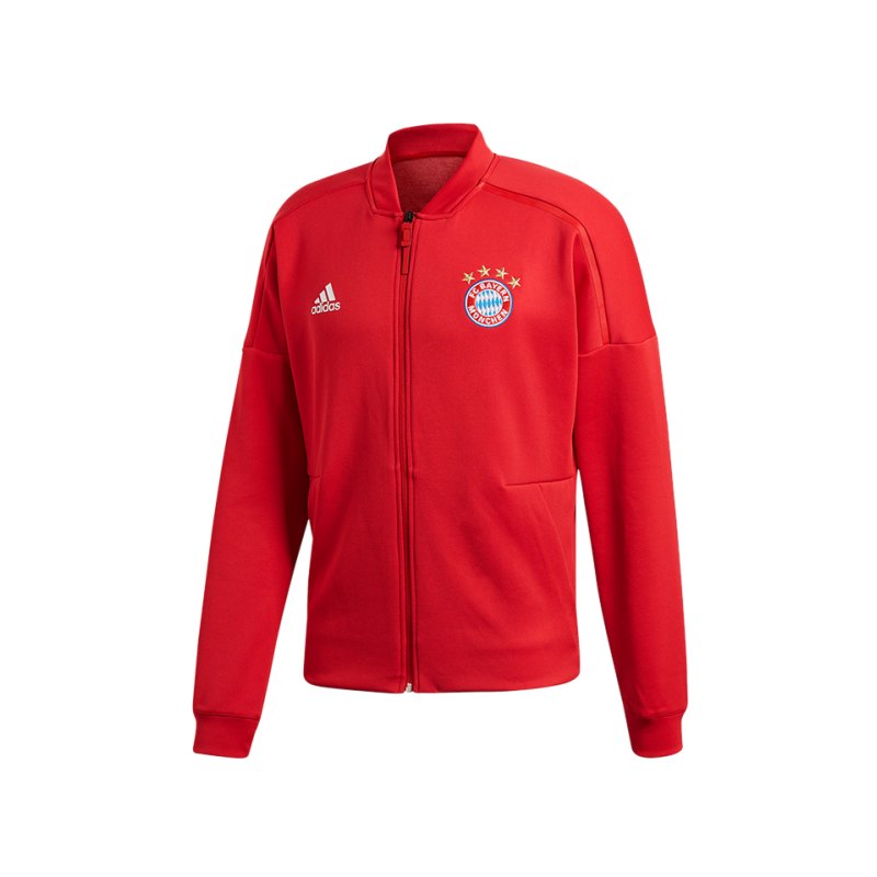 adidas FC Bayern München Z.N.E. Anthem Jacket Rot - rot