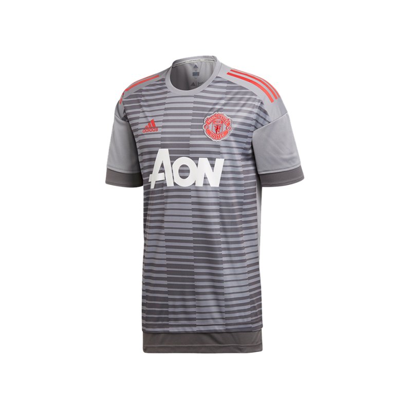 adidas Manchester United Prematch Shirt Grau - grau