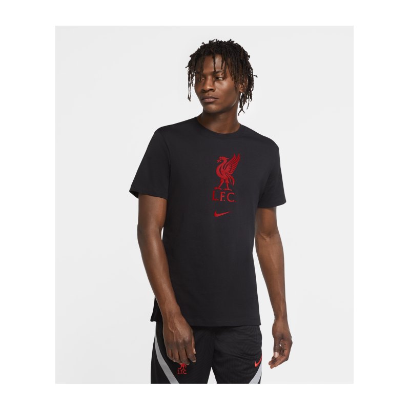 Nike FC Liverpool Evergreen Crest T-Shirt F010 - schwarz